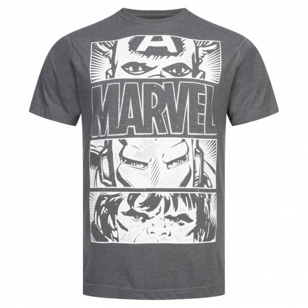 Lizenz MARVEL-STRIPS Core Logo Heren T-shirt FBMTS095DKH