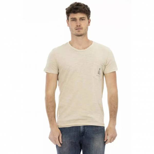TRUSSARDI Action Heren T-shirt Zand 2AT17A005