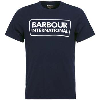 Barbour T-shirt Korte Mouw  Essential Large Logo T-Shirt Navy