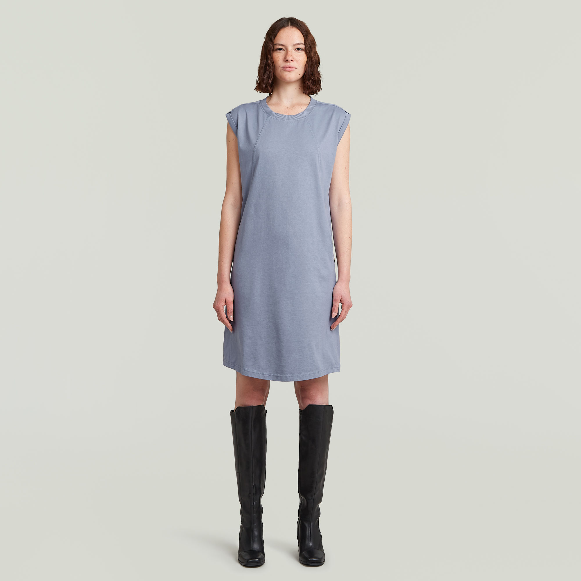 G-Star RAW Seam Detail Loose Jurk - Lichtblauw - Dames