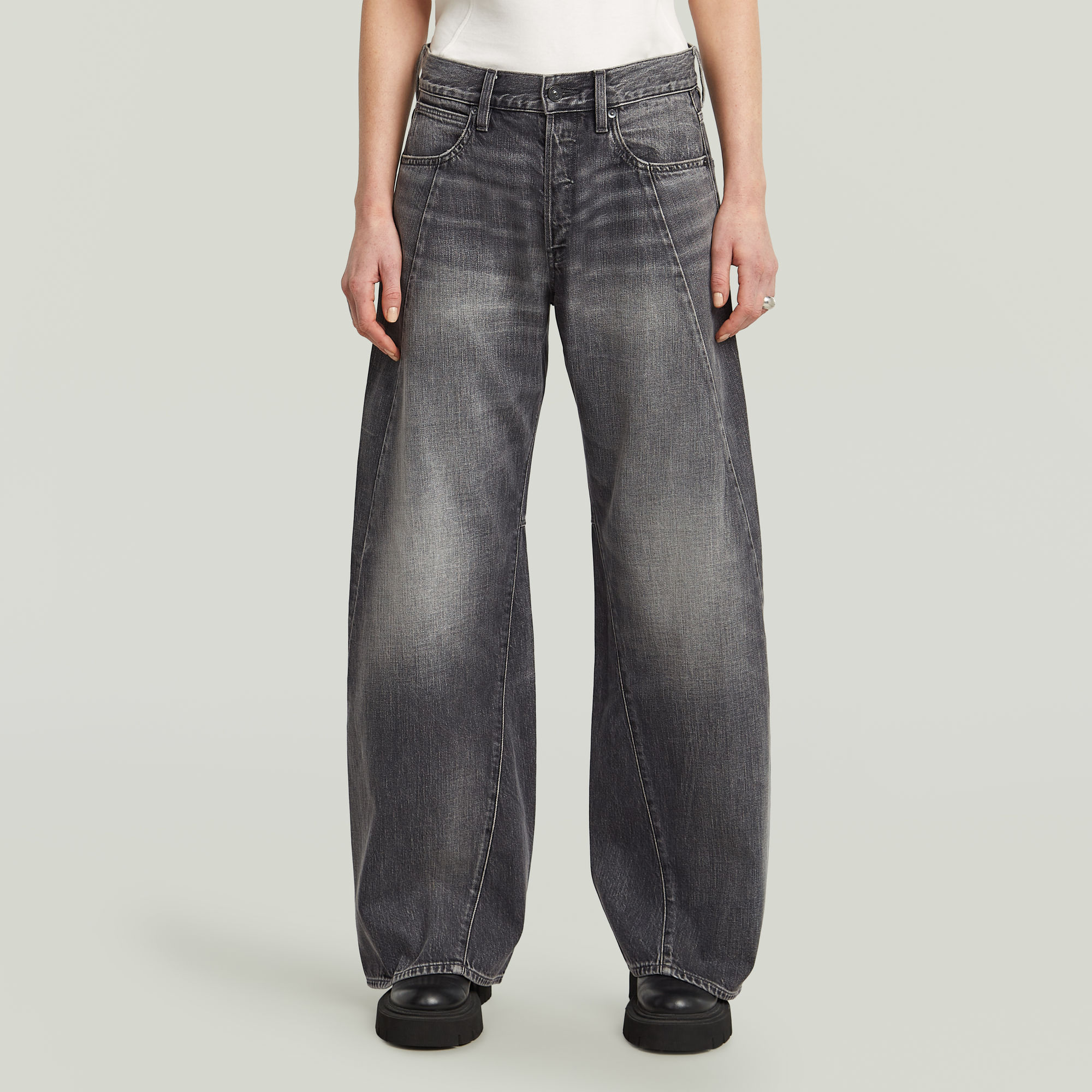 G-Star RAW Contor 3D Wide Jeans - Grijs - Dames