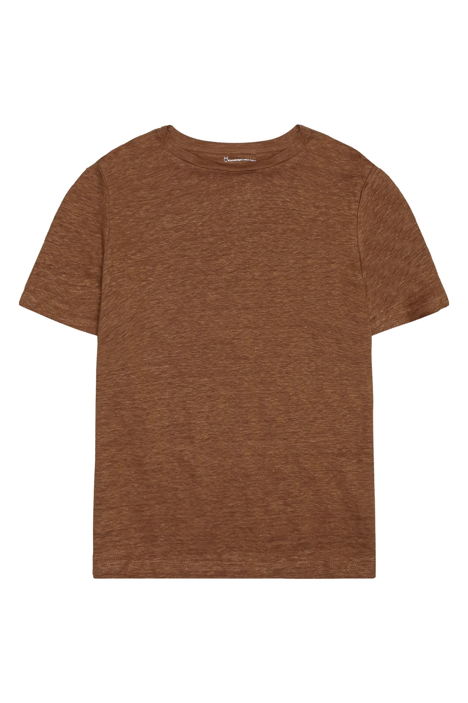 KnowledgeCotton Apparel Damen vegan T-Shirt Regular Braun