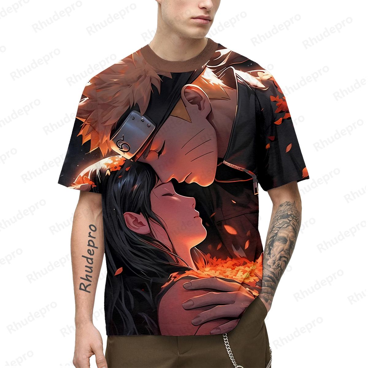 Etst 003 Y2k Kleding Heren T-shirt Harajuku Stijl Cosplay Naruto Oversized Cadeau Hoge Kwaliteit Kleding Nieuwe Shirts Kinderen Trend 3XL