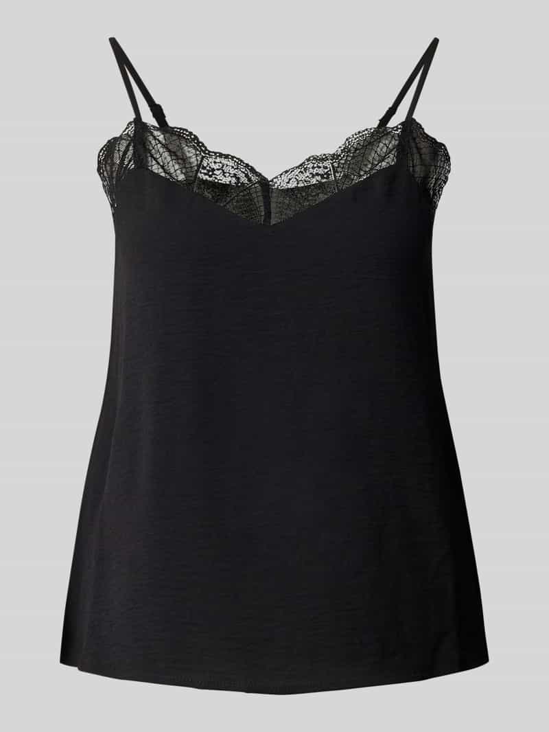 Pieces Top PCTIFFANY STRAP LACE TOP WVN NOOS BC