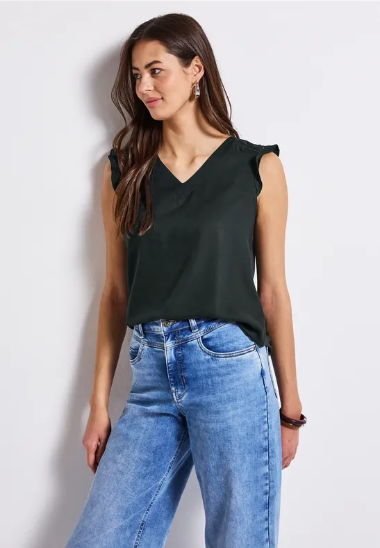 STREET ONE Shirttop met gehaakte details