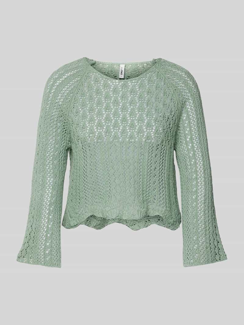 Only Trui met ronde hals ONLNOLA LIFE 3/4 PULLOVER KNT NOOS