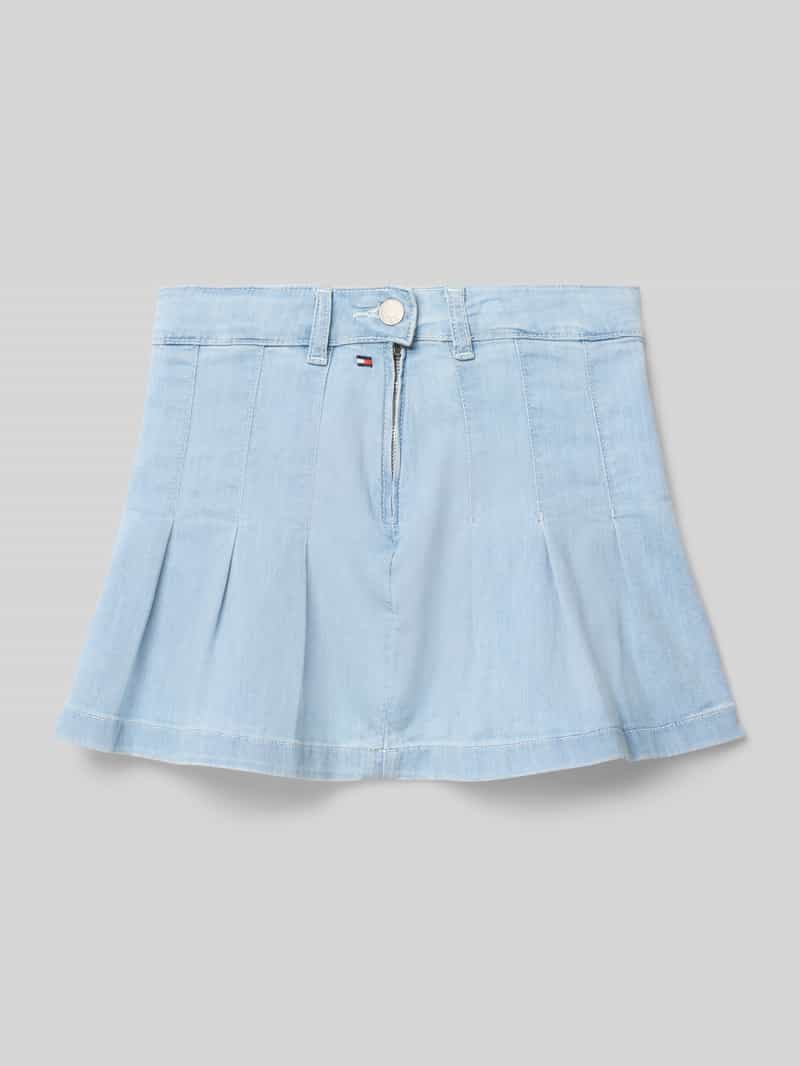 Tommy Hilfiger Jeans rok DENIM PLEATED SKIRT voor kinderen tot 16 jaar, met plooien