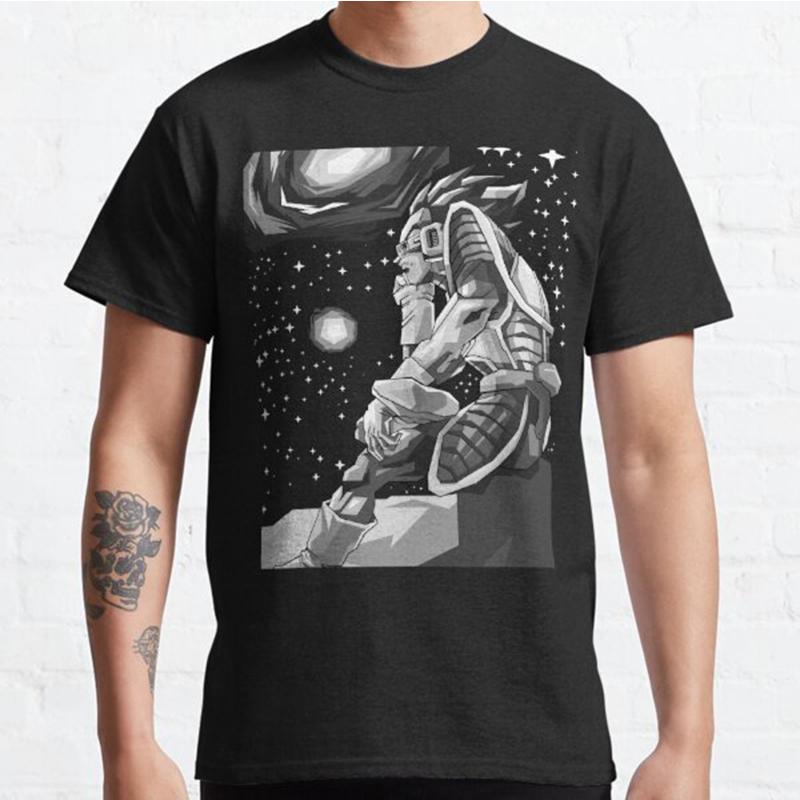 PStx1 Herenmode Casual Korte Mouwen Vegeta Dragonball Tops Esthetische Vintage Oversized T-shirts XXXL zwart