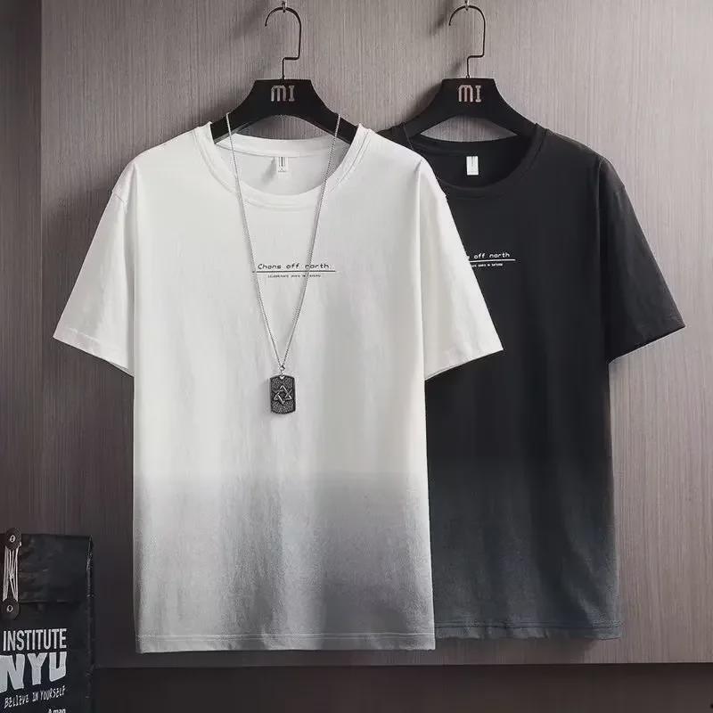 VantaGoods Trendy losvallend T-shirt met korte mouwen voor heren, zomer 2023 M grijze kleur