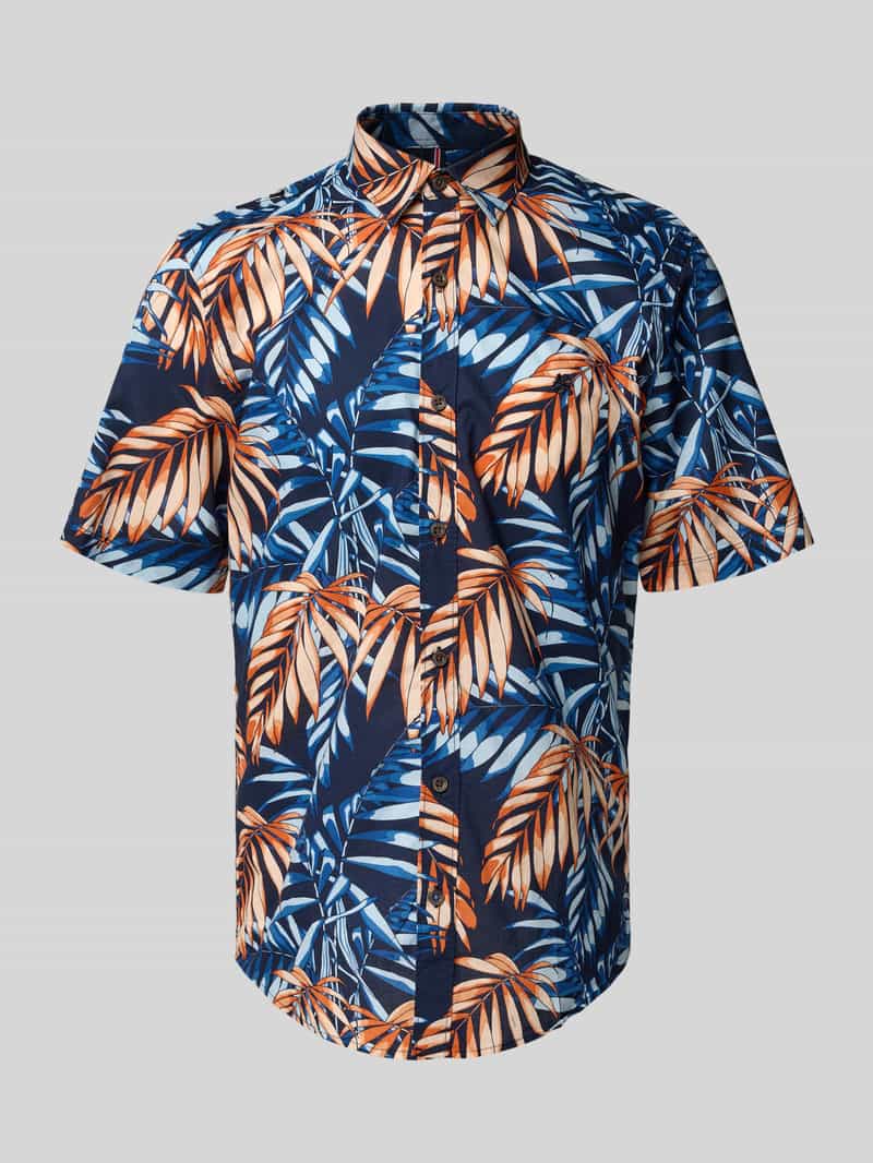 Lerros Overhemd met korte mouwen  hawaii overhemd, bloemig gedessineerd