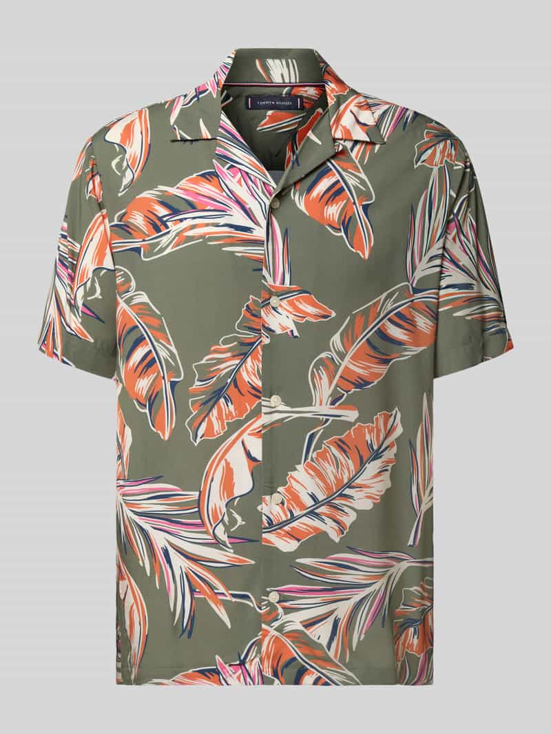 Tommy Hilfiger Overhemd met korte mouwen LIGHTWEIGHT LEAF AOP SS SHIRT