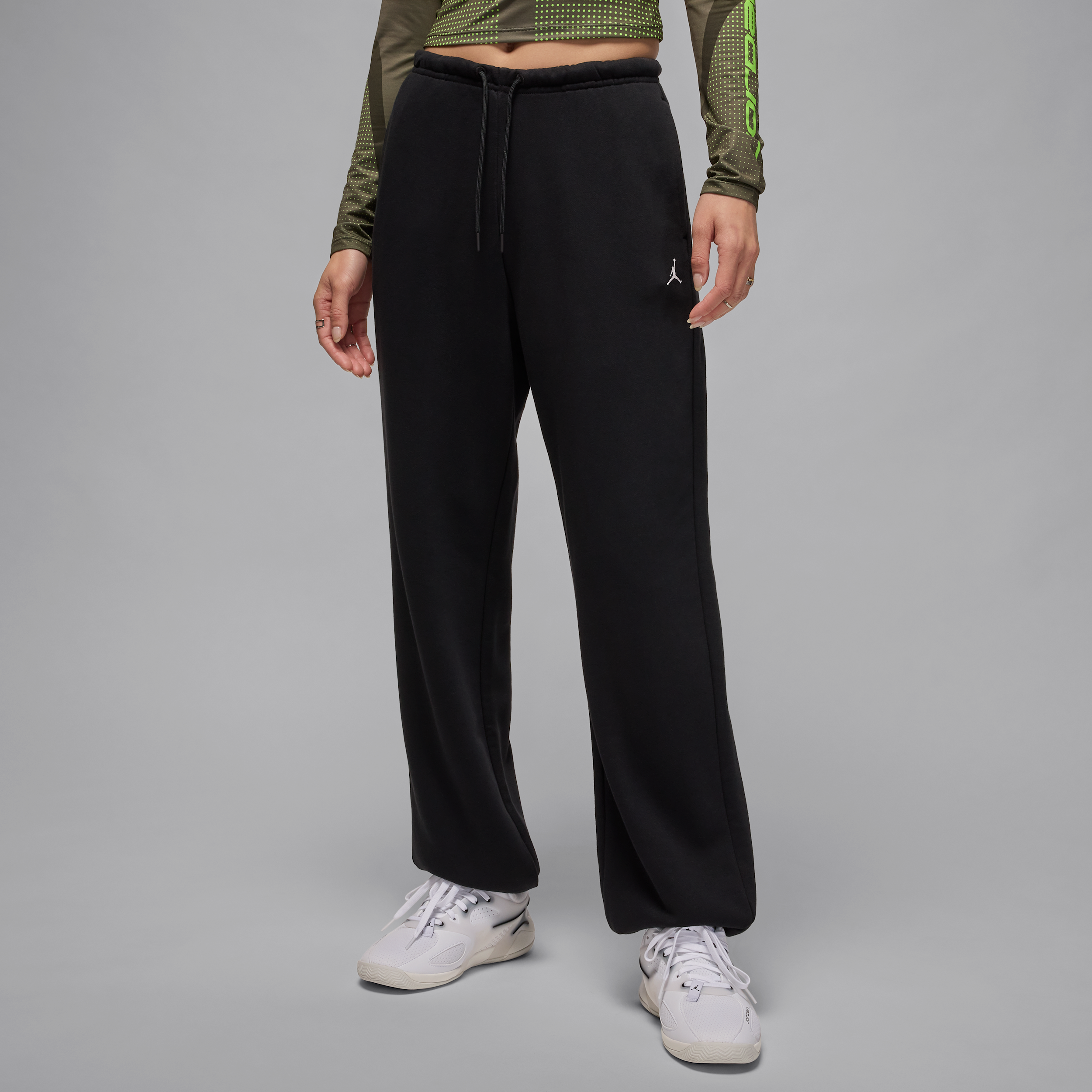 Jordan Sport Crossover Dri-FIT fleecebroek voor dames - Zwart