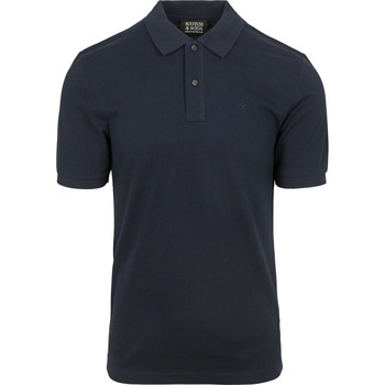 Scotch & Soda T-shirt Scotch & Soda Core Piqué Polo Navy
