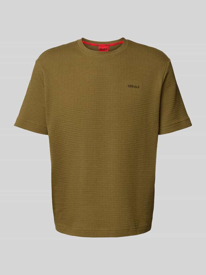 HUGO underwear T-shirt ,Austin T-Shirt Wafelstructuur en logo-borduursel