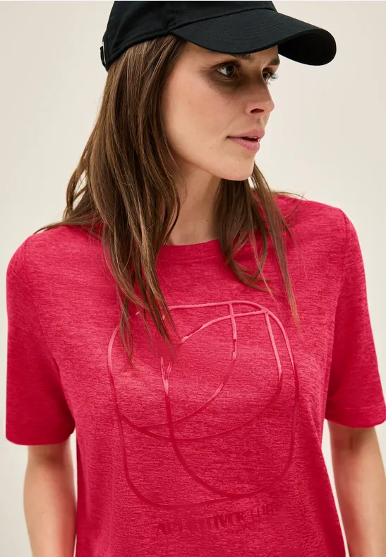 Cecil T-shirt met tonale print
