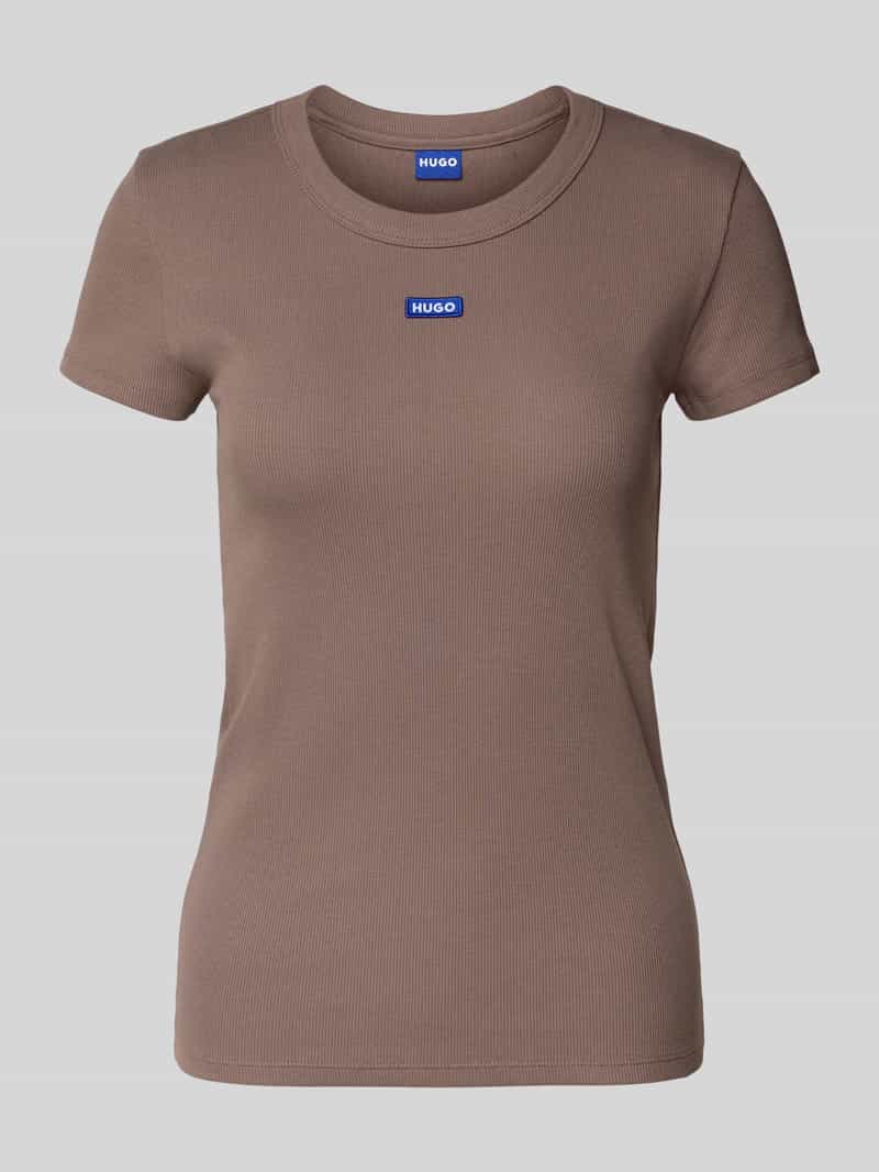OTTO HUGO Blue T-shirt EASY TEE met hugo applicatie