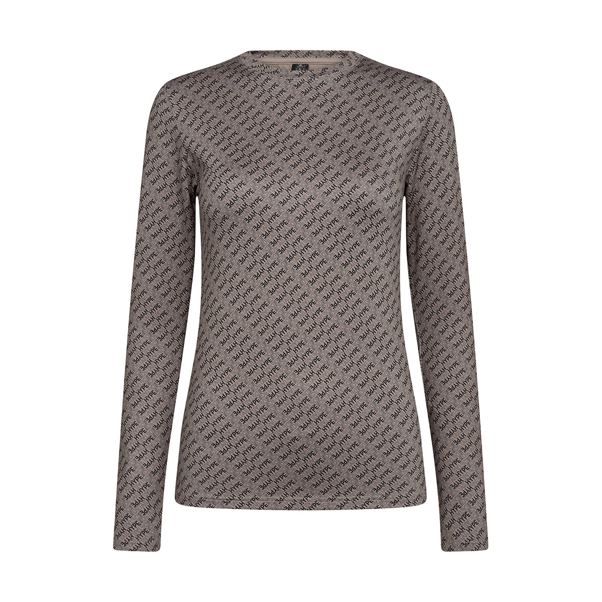 Hype The Detail Printed blouse, beige