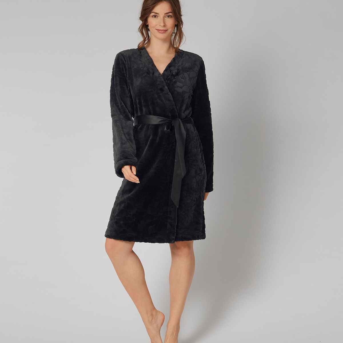 Triumph Robes Cozy kamerjas, zwart