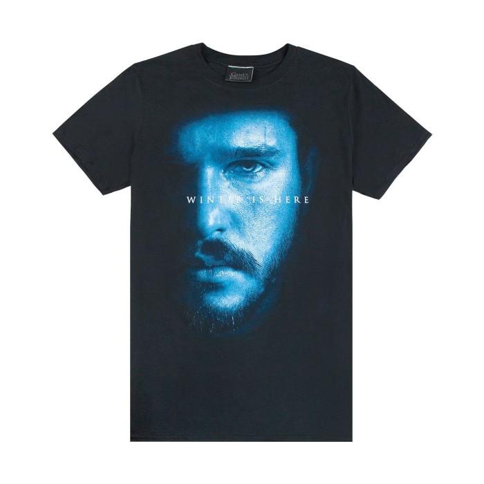 Game Of Thrones Heren Jon Snow Winter is hier T-shirt XL zwart