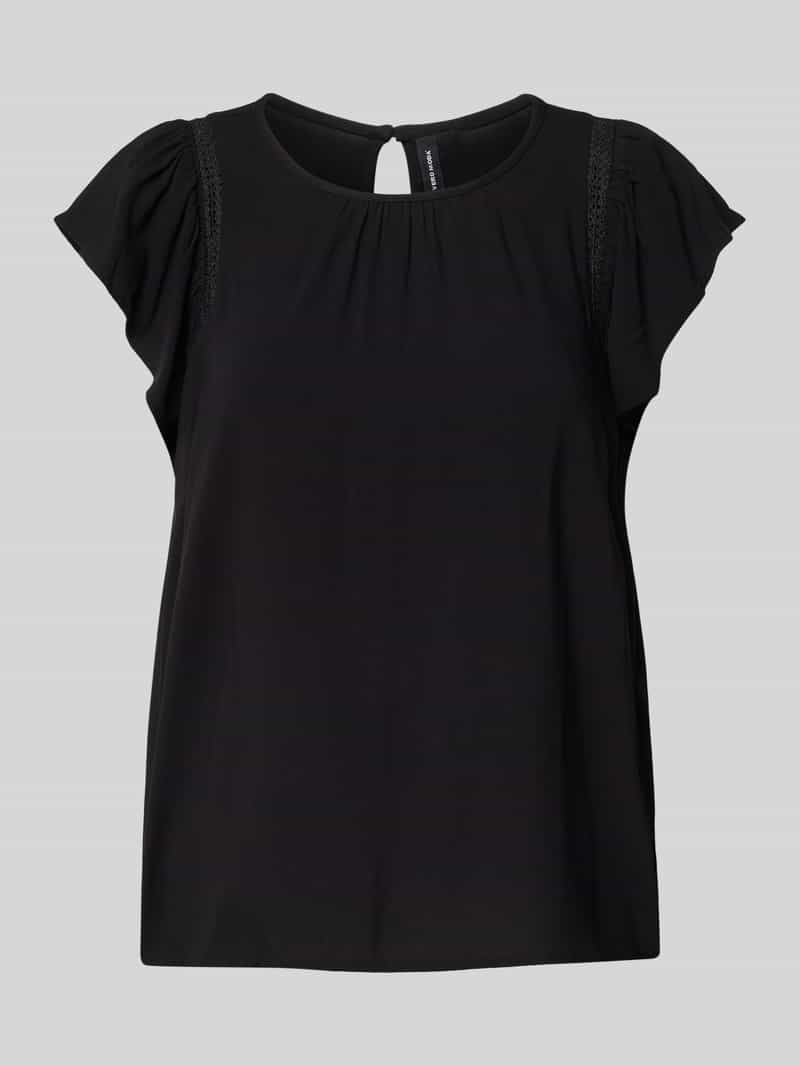 Vero Moda Blouse met korte mouwen VMBELLA SS LACE TOP WVN GA NOOS