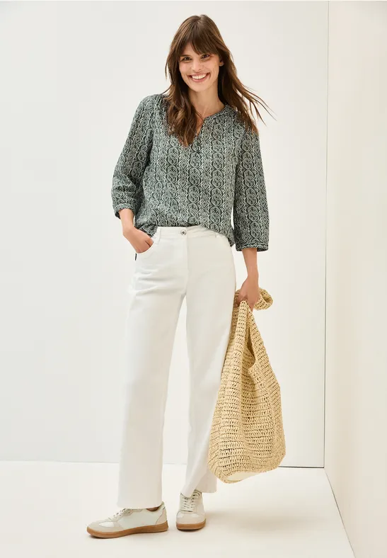 Cecil Gedessineerde blouse met grafisch patroon
