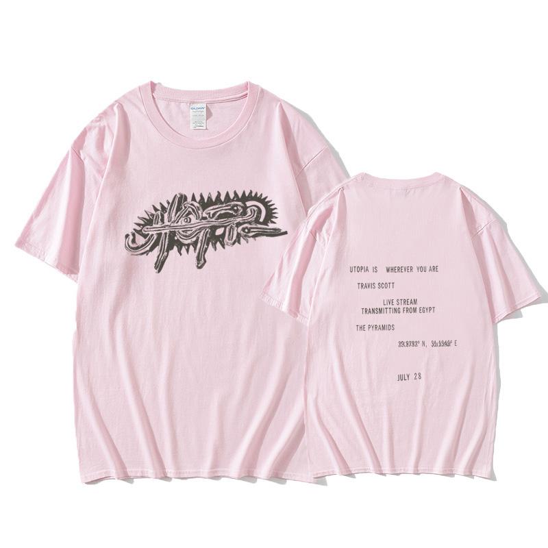 Nihao UTOPIA TS Nieuwe Anime Oversized T-shirt Top Man T-shirt Mannen Kleding Pop T-shirts Trui Korte Mouw Grafisch L