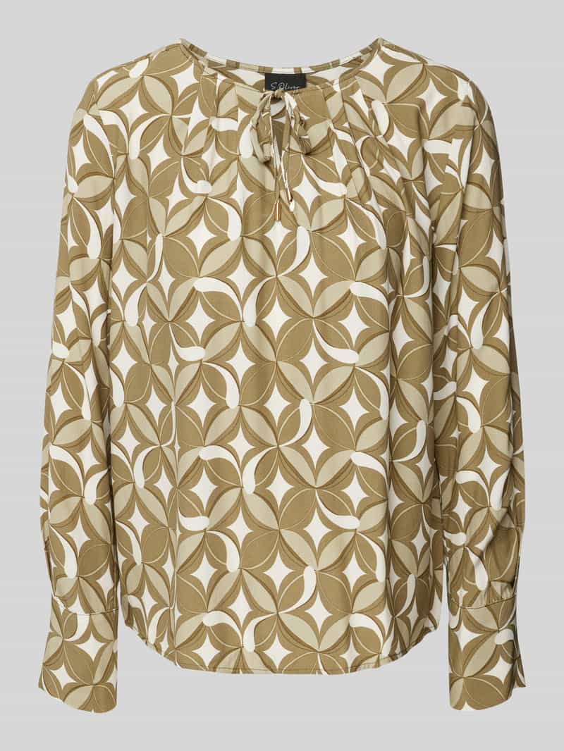 S.Oliver BLACK LABEL Blouse met lange mouwen met plooidetails