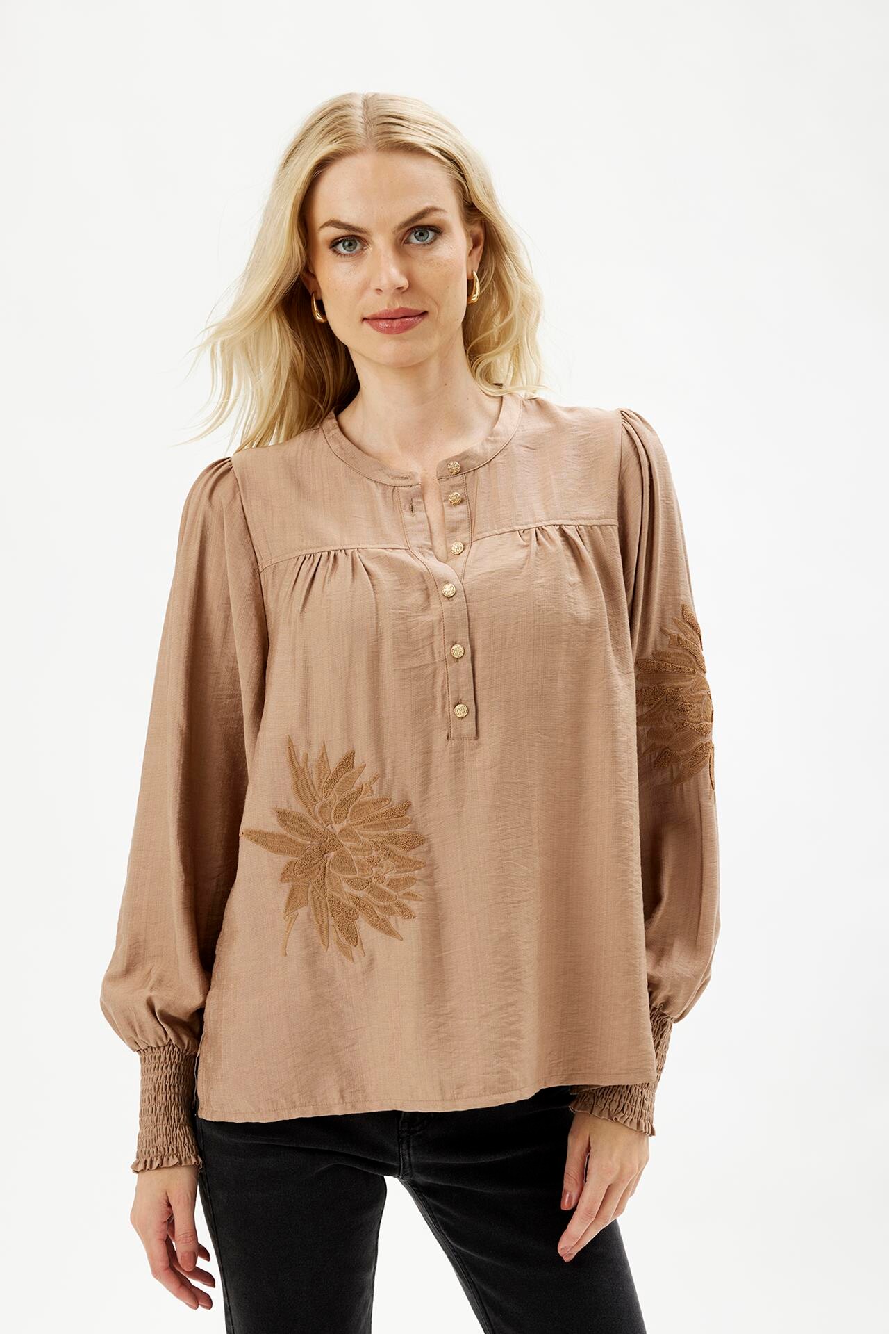 IN FRONT EMMA BLOUSE 16463 210 (Dusty Rose 210)