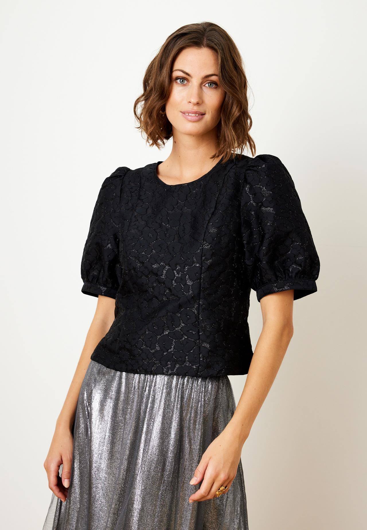IN FRONT ELIANA BLOUSE 15406 999 (Black 999)