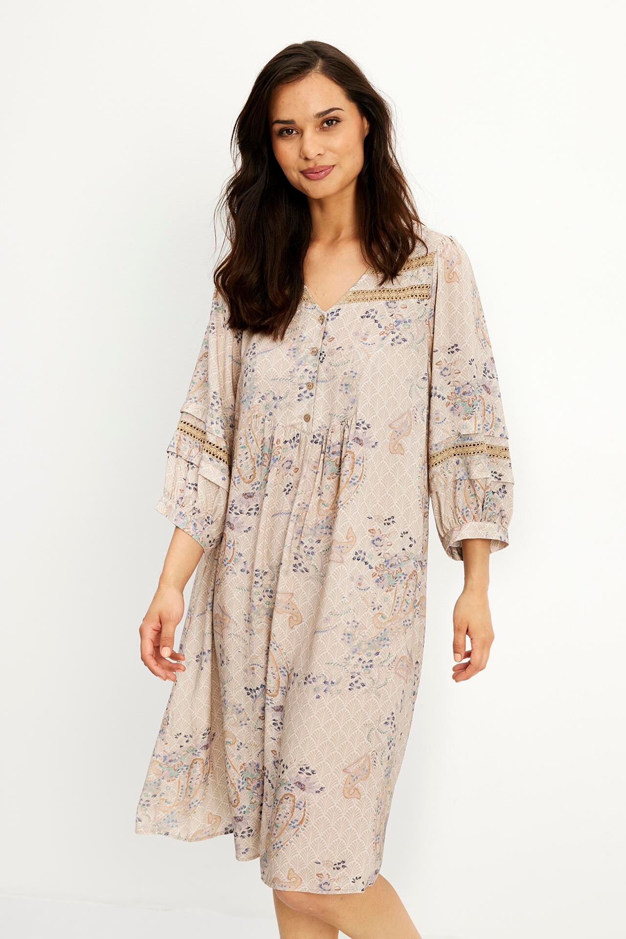 IN FRONT LIZETTE DRESS 15793 190 (Nature 190)
