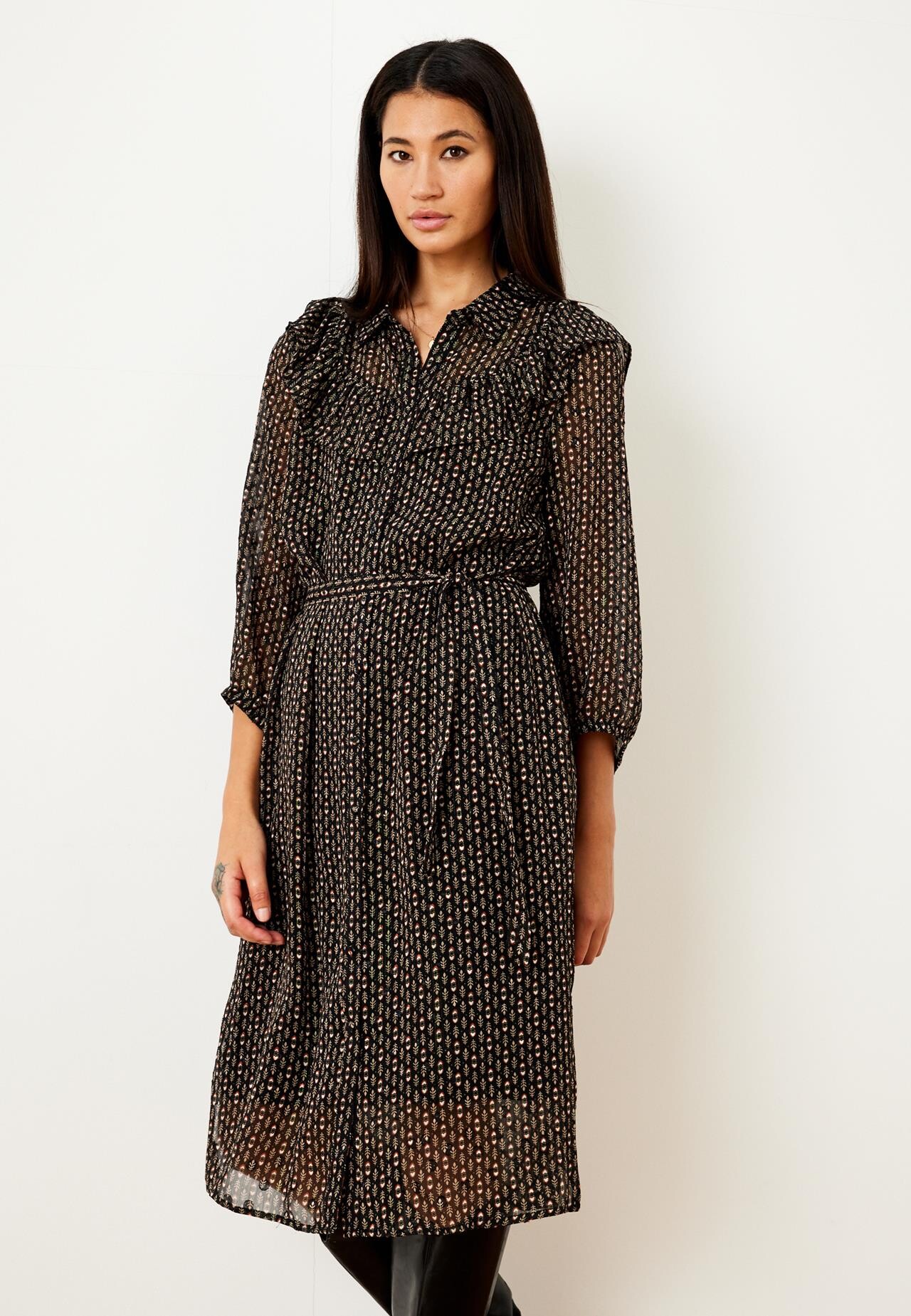 IN FRONT JOEY DRESS 15435 999 (Black 999)