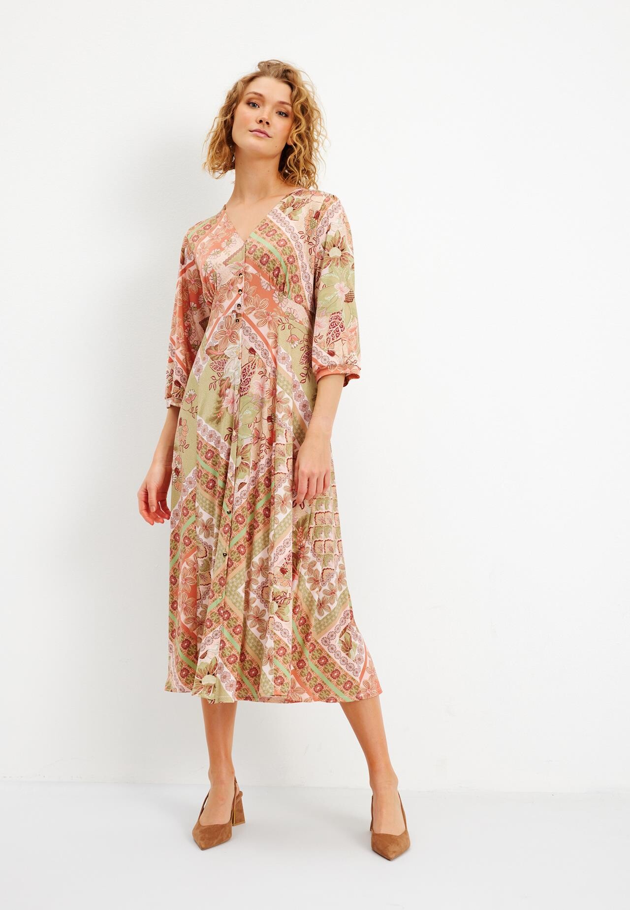 IN FRONT CASSIS DRESS 15659 615 (Green 615)