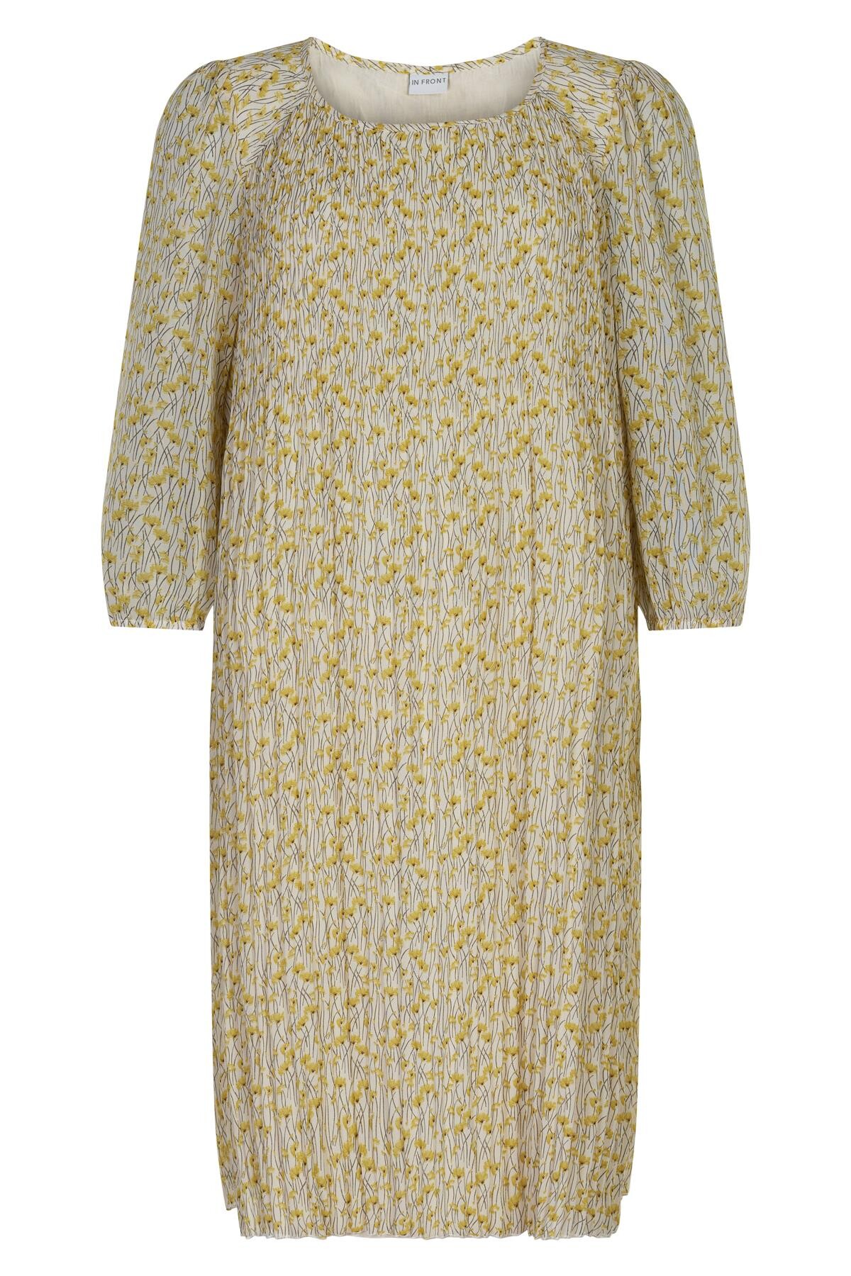 IN FRONT LINA PLISSE DRESS 14912 708 (Yellow 708)