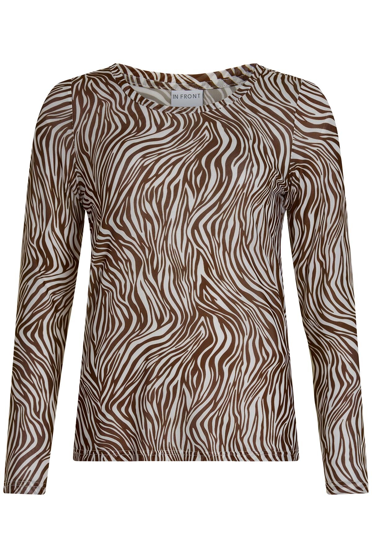 IN FRONT MESH T-SHIRT 14836 801 (Brown 801)
