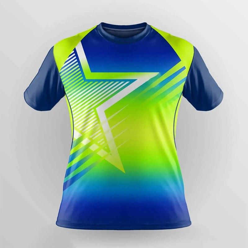 Baibao QIQI Badminton Sport Heren T-shirt Fitness Hardlopen Sportkleding Dames Tafeltennis Shirt Plus Size Ronde Hals Snel Drogende Tops M