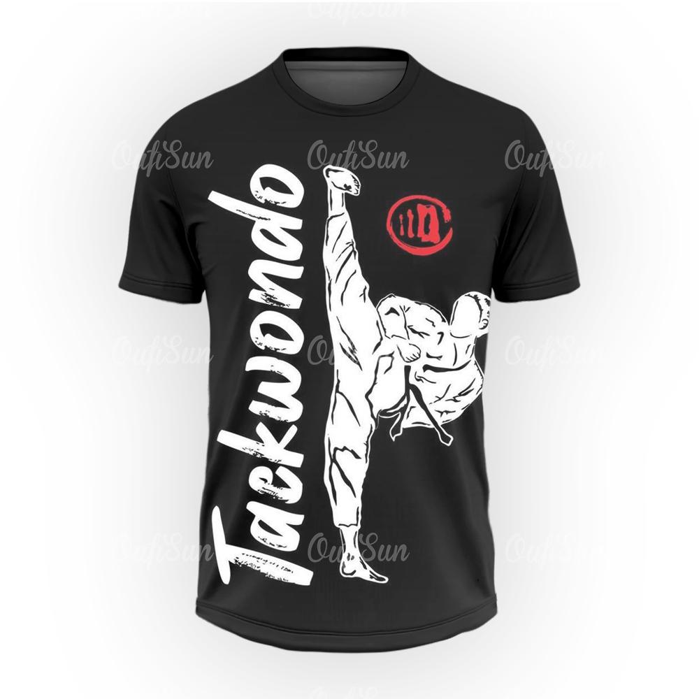 ETST WENDY 005 Taekwondo T-shirt voor heren Fitness T-shirt voor heren Casual T-shirts met korte mouwen Snel drogende kleding Top Oversized T-shirt Streetwear XXXL