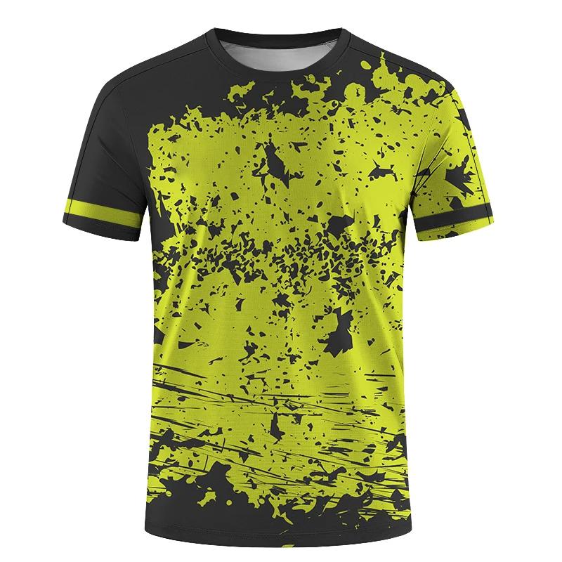ETST WENDY 005 Heren T-shirt Casual Korte Mouw Badminton T-shirt Tafeltennis Kleding Zomer Competitie Training Snel Drogend Heren Losse Top 6XL