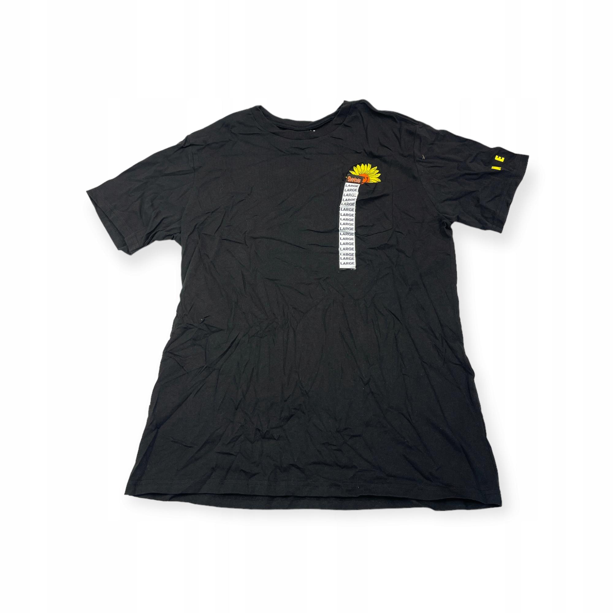 Outletup-clothes Koszulka T-shirt męski okrągły dekolt SPENCER'S NADRUK L