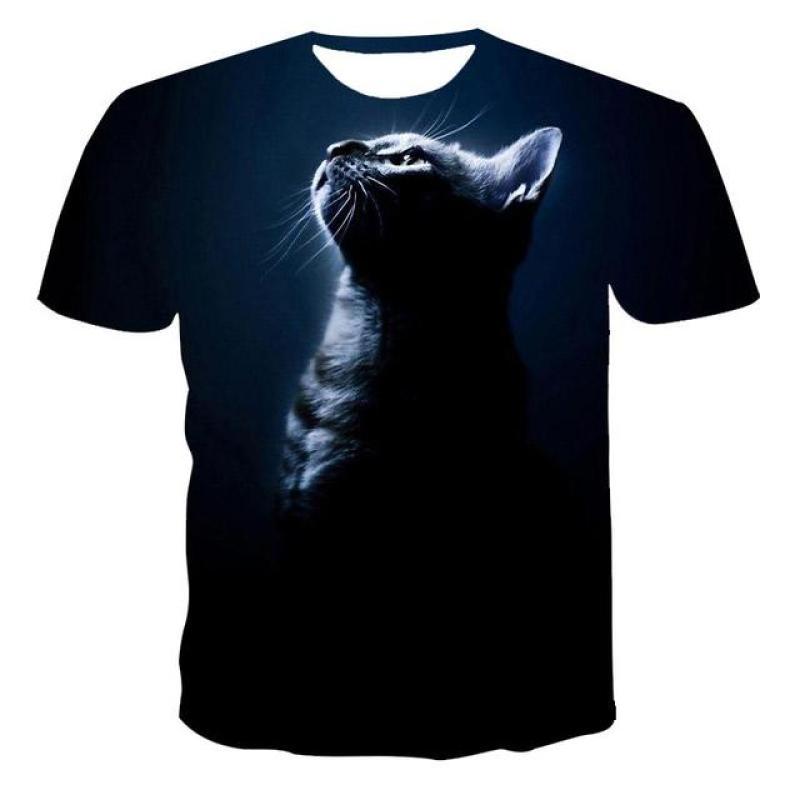 ETST 07 3d Print Animal Maine Coon Langharige Kat Heren T-shirts Harajuku Casual Plus Size Streetwear Vrouwen Man Tees Tops Shirt - T-shirts 6XL