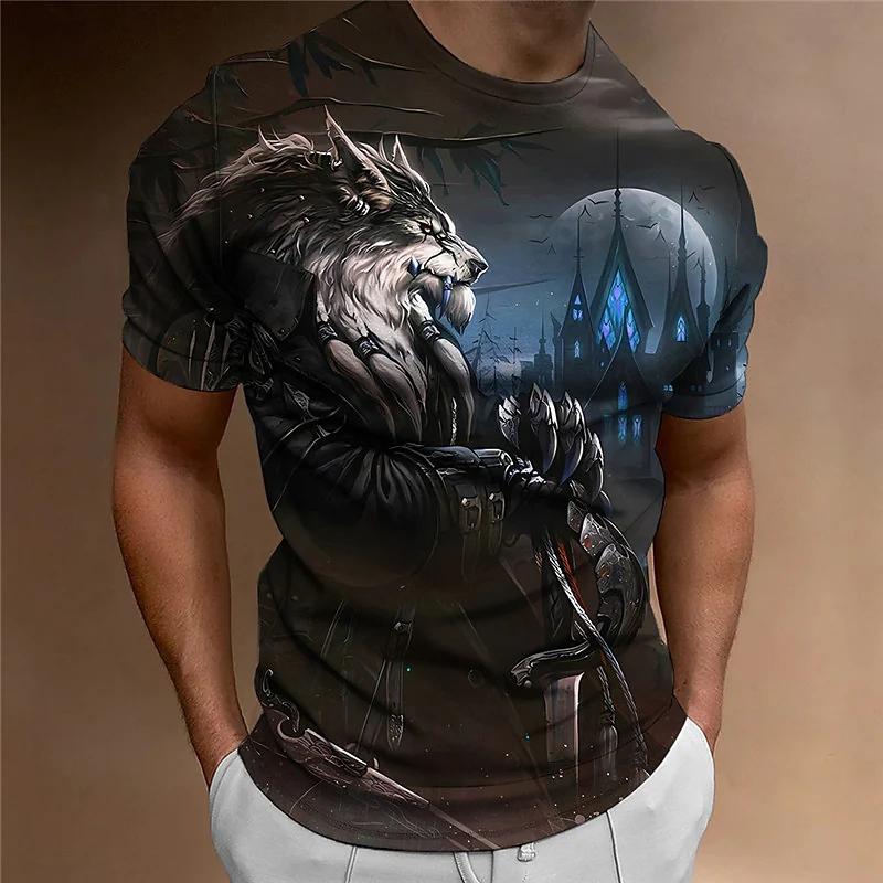 ETST WENDY 05 2023 Heren T-shirt Retro Eagle Motorfiets 3d Afdrukken Korte Mouw Zomer Mode Trend Mannelijke Tops Losse Oversized Herenkleding 6XL