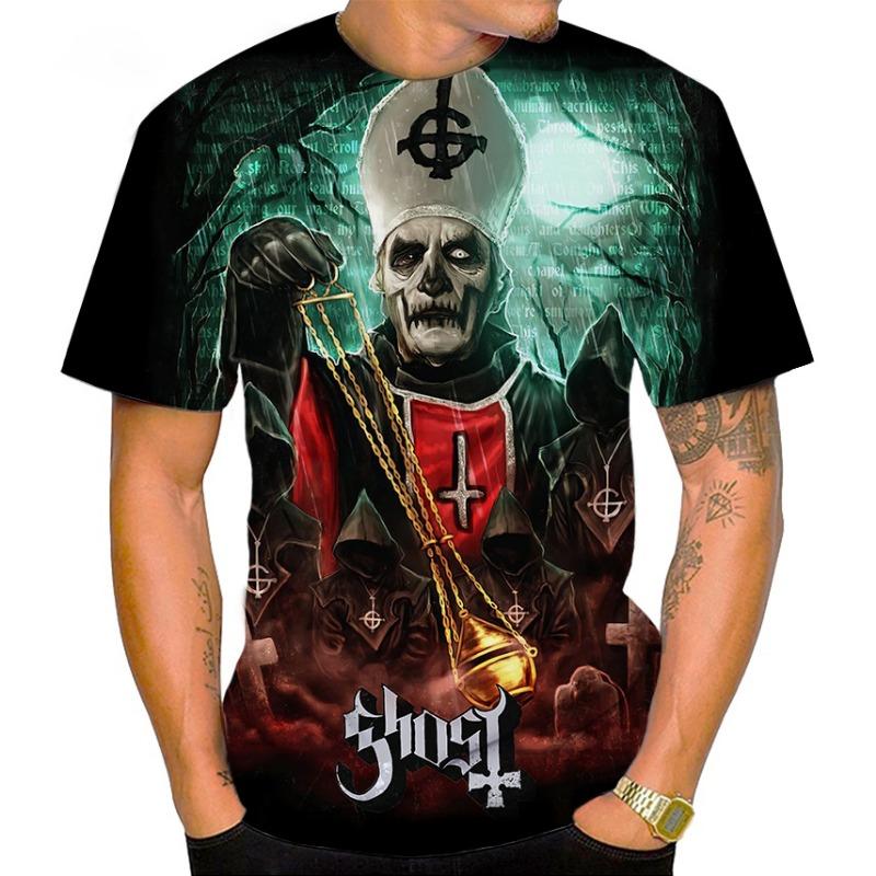 ETST WENDY 005 Ghost Band T-shirts 3D-print Heren Dames Cool Streetwear Korte Mouw Hip Hop T-shirt Oversized Harajuku Kinderen Tops Tees Kleding 6XL