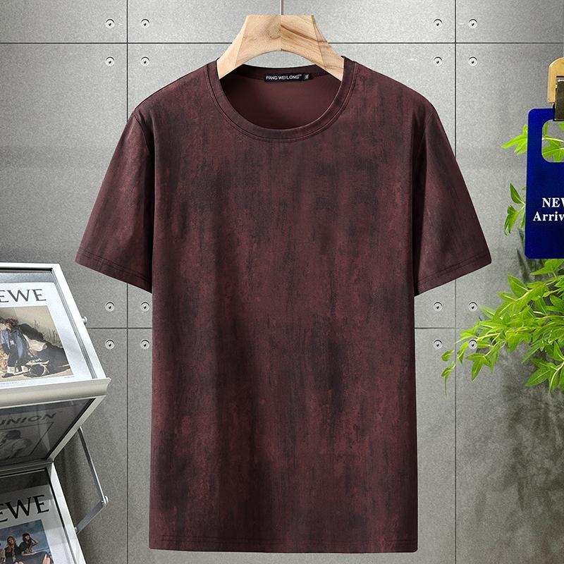 Smiao 4XL-12XL Plus Size Tops Heren T-shirts Zomer Vintage Kleding Mode T-shirts Oversize Korte Mouw T-shirt 11XL(145kg-160kg)