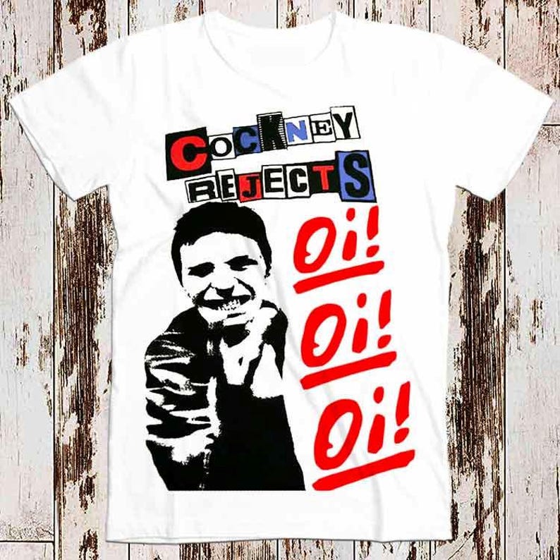 Great Deal 230 Gsm 100% Katoen Cockney Rejects Oi Oi Oi Punk Bestseller T-shirt Muziek Retro Top Tee Cadeau Cool Unisex 8507 3XL