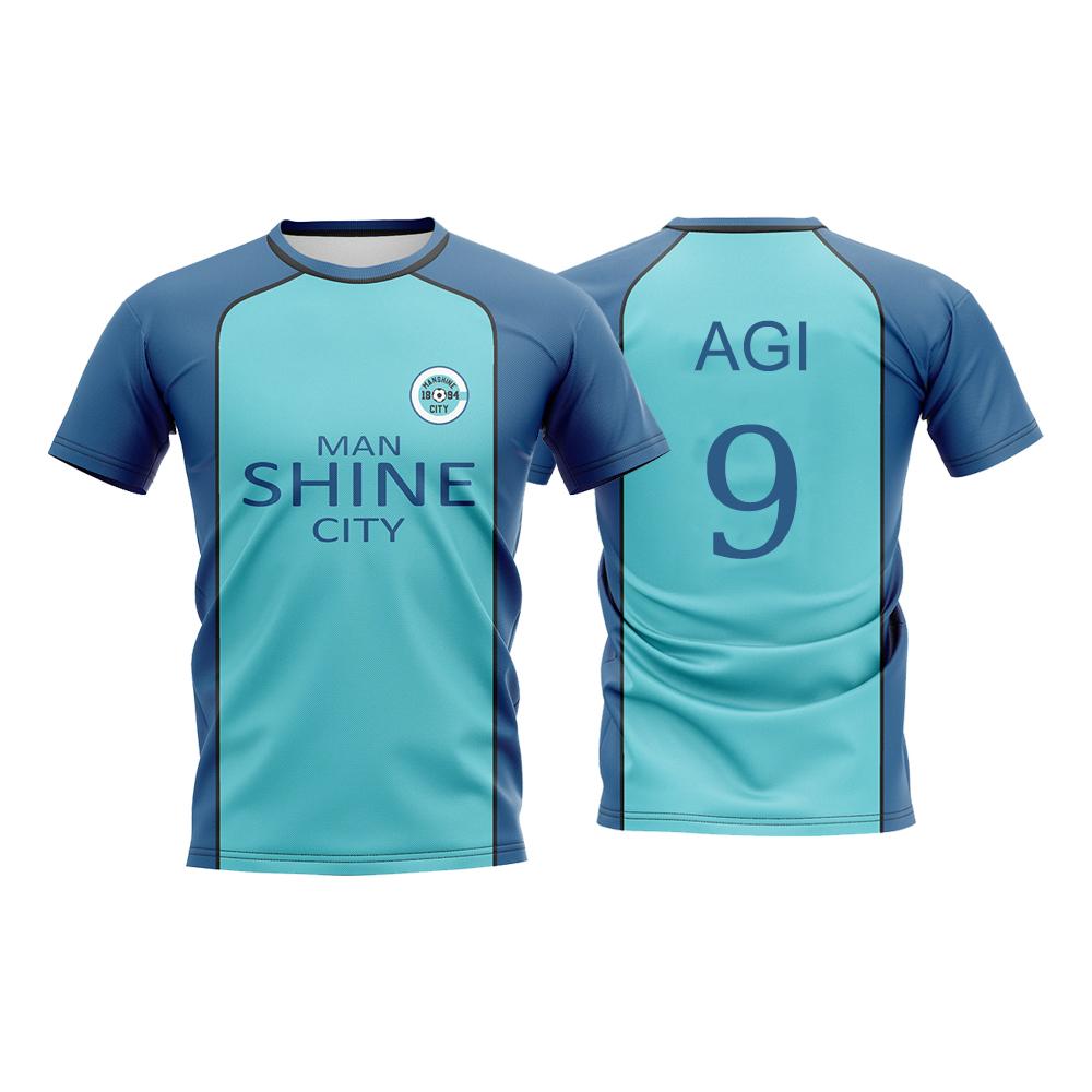 Zengyanqin01 Blue Lock NAGI Man Shine City Jersey Japanse Anime Cosplay Voetbaluniform Ademend Sport T-shirt Hyoma Chigiri Tops Unisex XL