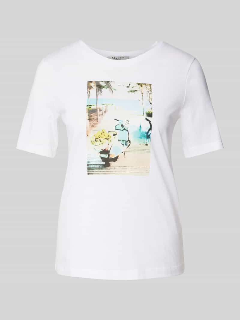 Boss Orange T-shirt Te Dunetrace met grote fotoprint