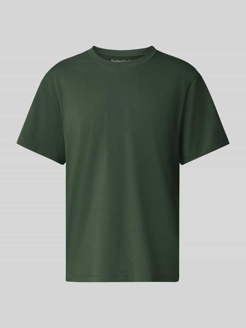 SELECTED HOMME Shirt met ronde hals SLHASPEN SS O-NECK TEE NOOS