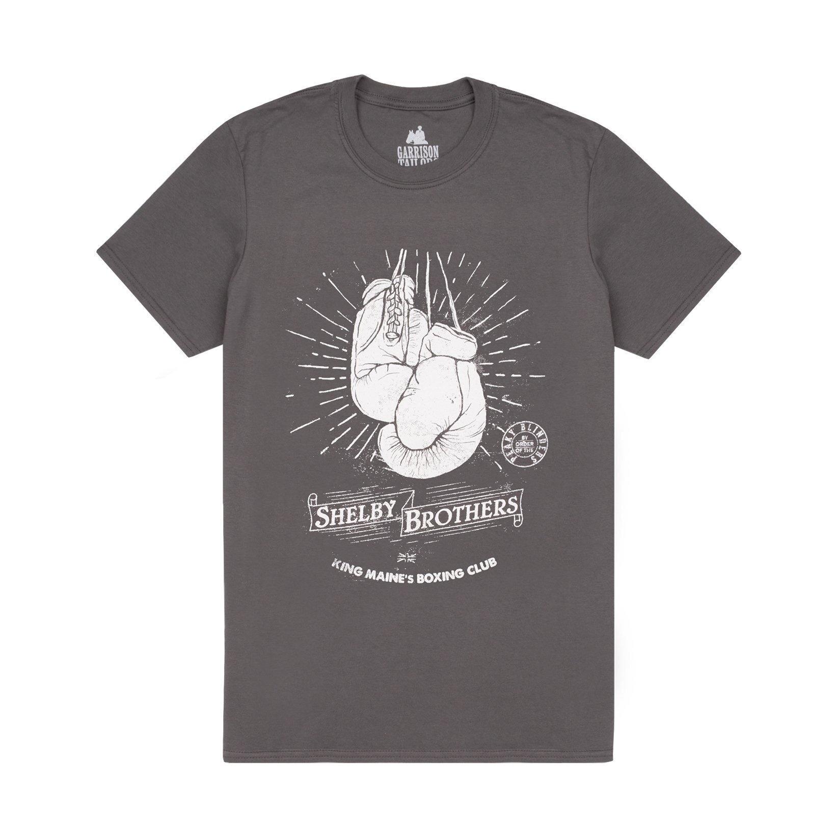 Peaky Blinders Heren Boxing Club Shelby Brothers T-shirt XXL grijs