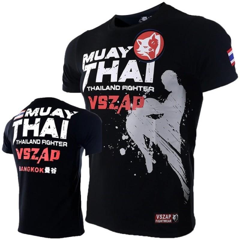 ETST 07 Heren Muay Thai T-shirt Hardlopen Fitness Sport Korte mouw Outdoor Boksen Worstelen Trainingspakken Zomer Ademend Sneldrogend Tops M