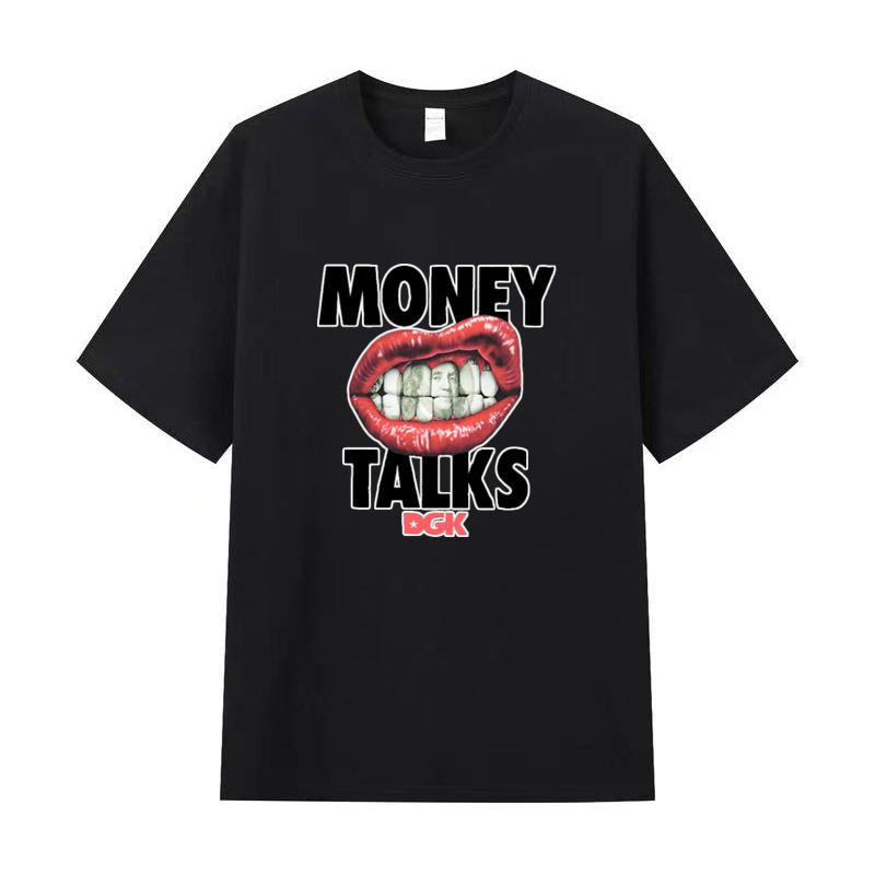 Nomi Zomer Heren T-shirt Hoge Kwaliteit Katoen Korte Mouwen Print T-shirt Dames T-shirt Mode Sport Shirt Casual Jogging Top S zwart