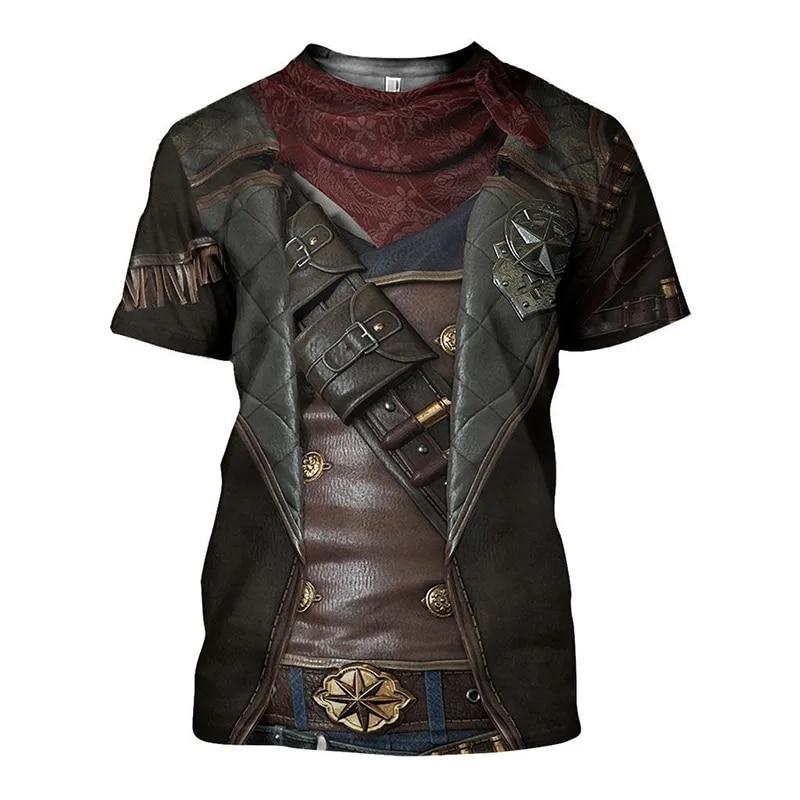 Bobby 2 Western Cowboy Grafisch Heren T-shirt Voor Mannen Kleding 3D Print Zomer Tops Oversize T-shirt Korte Mouw Crewnack Fashion Casual 4XL